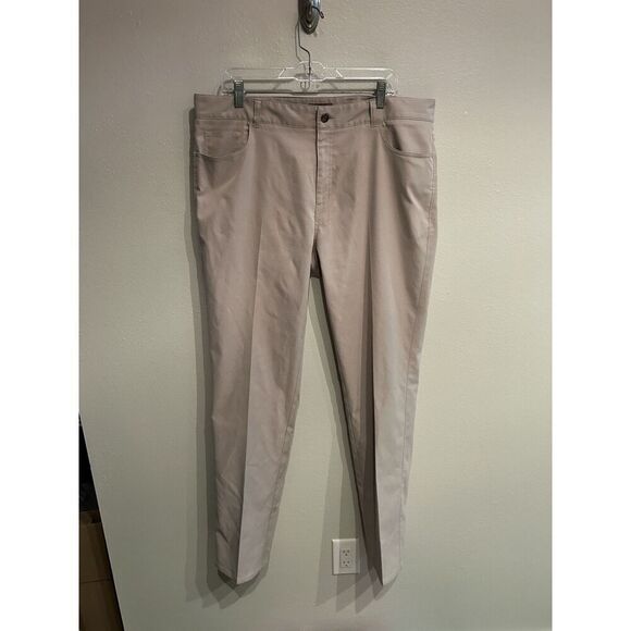 Peter Millar EB66 Pants Mens Size 38 38x34 Khaki Tan Beige - Picture 1 of 9